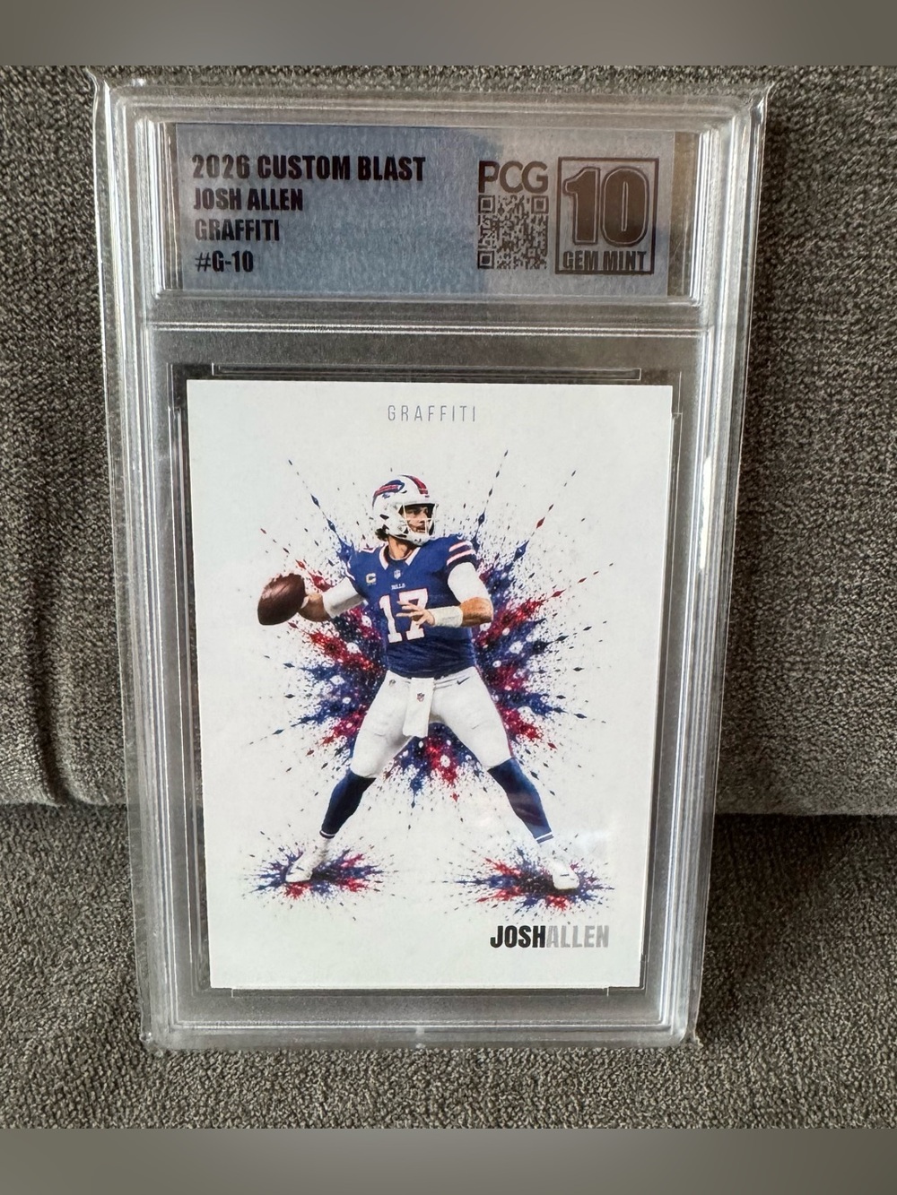 Josh Allen - Custom Blast Graffiti #G-10 PCG 10 Gem Mint